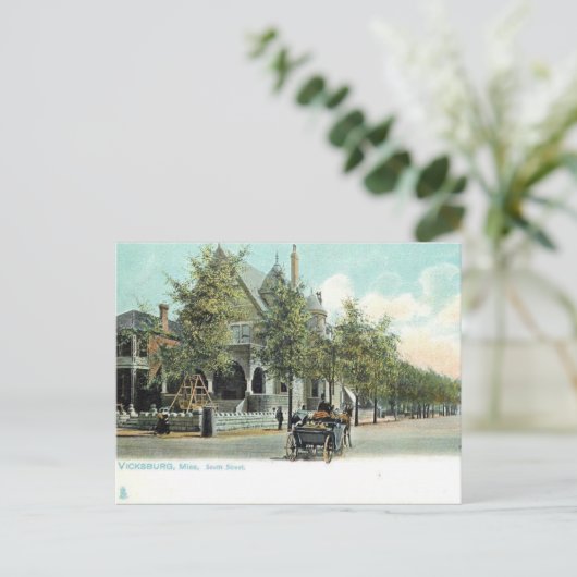Ancienne carte postale - Vicksburg, Mississippi, É (Debout devant)