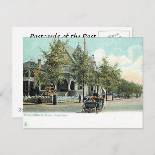 Ancienne carte postale - Vicksburg, Mississippi, É (Devant / Derrière)
