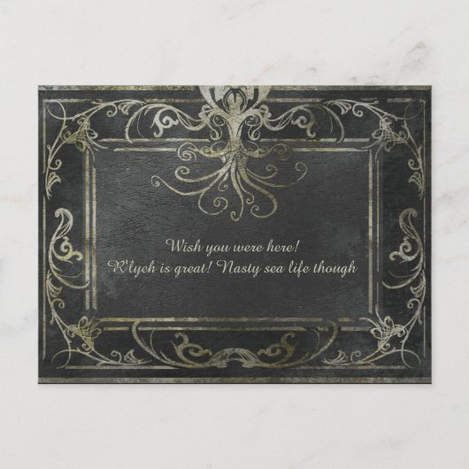 Ancienne carte postale victorienne Eldritch (Devant)