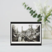 Ancienne carte postale - Vieux Canal, Utrecht, Pay (Debout devant)