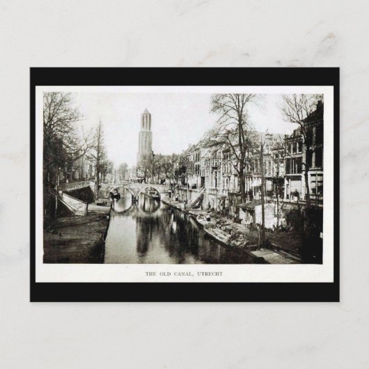 Ancienne carte postale - Vieux Canal, Utrecht, Pay (Devant)