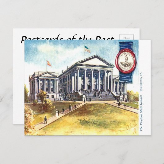 Ancienne carte postale - Virginia State Capitol (Devant / Derrière)