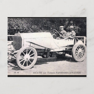 Ancienne carte postale - Voiture Panhard-Levassor