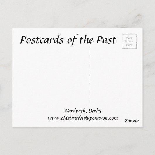 Ancienne carte postale - Wardwick, Derby (Dos)