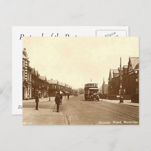 Ancienne carte postale - Waterloo, Merseyside (Devant / Derrière)