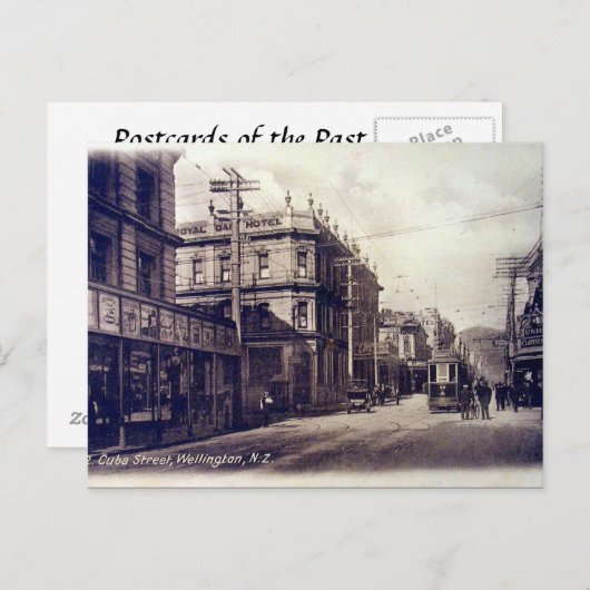 Ancienne carte postale - Wellington, Nouvelle-Zéla (Devant / Derrière)
