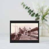 Ancienne carte postale, Weston-super-Mare, Grand P (Debout devant)