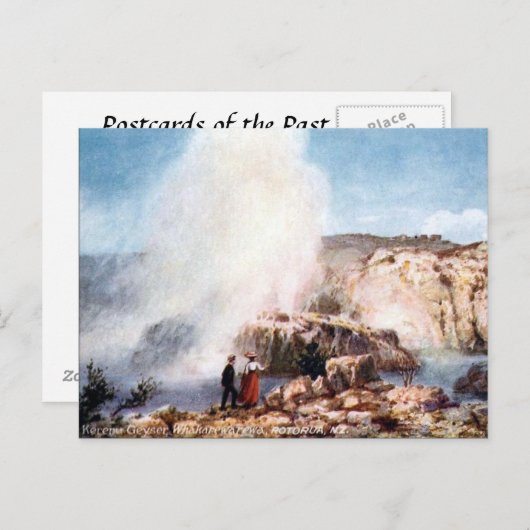 Ancienne carte postale - Whakareentrepôt, Rotorua, (Devant / Derrière)
