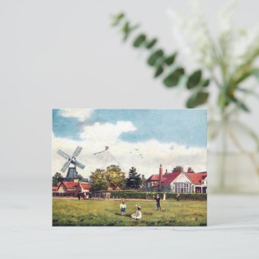 Ancienne carte postale - Wimbledon Common, Londres (Debout devant)