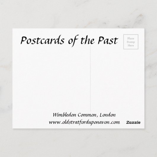 Ancienne carte postale - Wimbledon Common, Londres (Dos)