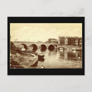 Ancienne carte postale - Worcester, Nouveau pont
