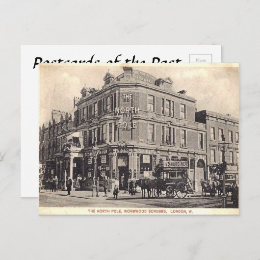 Ancienne carte postale - Wormwood Scrubbs, Londres (Devant / Derrière)