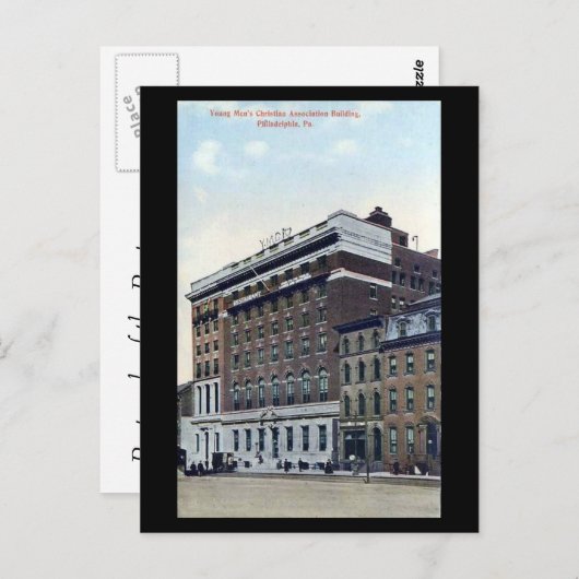 Ancienne carte postale - YMCA, Philadelphie PA (Devant / Derrière)