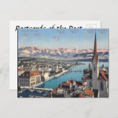 Ancienne carte postale - Zurich, Suisse (Devant / Derrière)