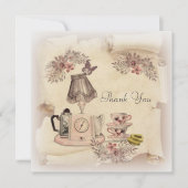 ancienne carte vintage Merci (Devant)