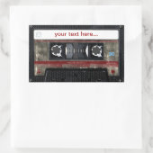 Ancienne Cassette avec Sticker de texte personnali (Sac)
