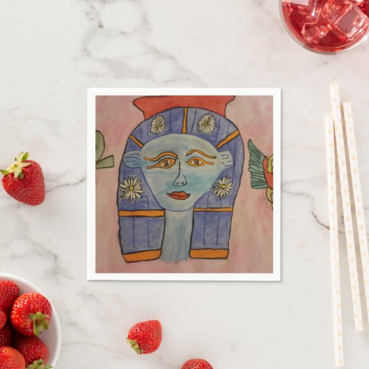 Ancienne déesse égyptienne serviettes en papier (En situation)