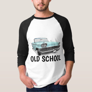 ANCIENNE ÉCOLE MENS POUDRE BLEU CLASSIQUE T-SHIRTS