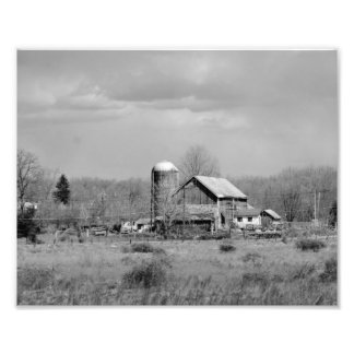 Ancienne grange 10x8 Photographie noir et blanc