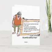 ANCIENNE HIPPIE DUD carte d'anniversaire (Dos)