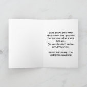 ANCIENNE HIPPIE DUD carte d'anniversaire (Intérieur)