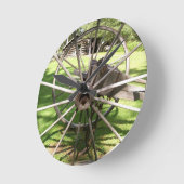 Ancienne horloge murale de roue (Angle)