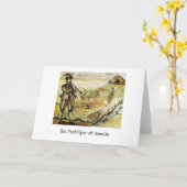 Ancienne image de Piper Pied, carte de voeux (Fleur jaune)