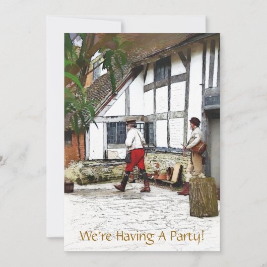 ANCIENNE INVITATION EN ANGLETERRE (Devant)