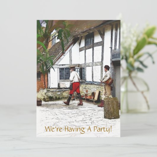 ANCIENNE INVITATION EN ANGLETERRE (Debout devant)