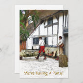 ANCIENNE INVITATION EN ANGLETERRE (Devant / Derrière)