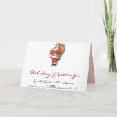 Ancienne mode Cartes de Noël Couple Vintage (Dos)