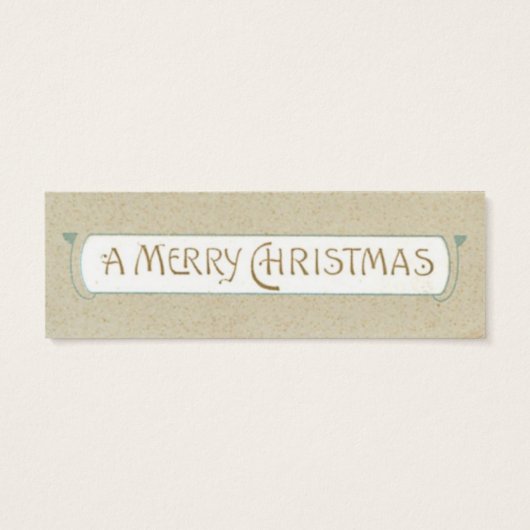 Ancienne mode Père Noël LOVE Note ou étiquette cad (Dos)