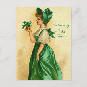 Ancienne mode St. Patrick's irlandais Cartes posta