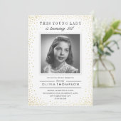 Ancienne photo Sparkle Invitations fête d'annivers (Debout devant)