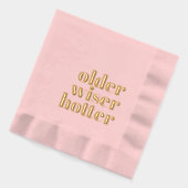 Ancienne serviette rose plus sage (Gauche)