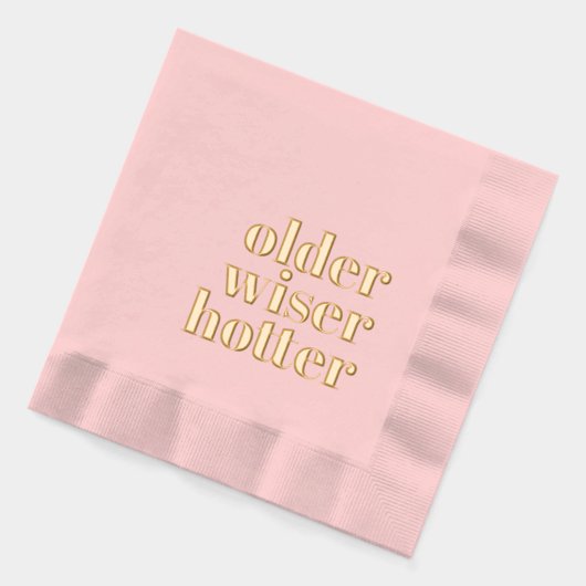 Ancienne serviette rose plus sage (Gauche)