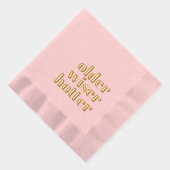 Ancienne serviette rose plus sage (Droite)