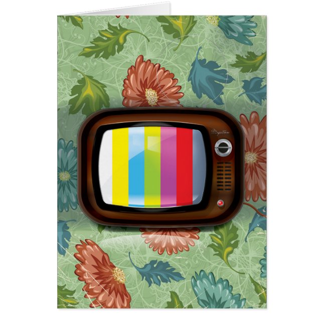 Ancienne télévision CRT vintage (Devant)