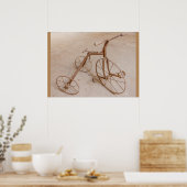 ANCIENNE TRICYCLE 1928 VALEUR AFFICHE PAPIER (Cuisine)