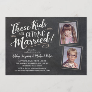 Anciennes photos Invitations Wedding showers manus