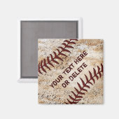 Anciens aimants de baseball, Couture de baseball d (Recto/Verso)