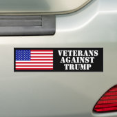 Anciens Combattants Contre Trump Bumper Sticker v. (En voiture)