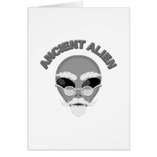 Ancient Alien Head Newsprint