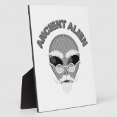 Ancient Alien Head Newsprint Fotoplaat (Zijkant)