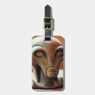 Ancient Alien Statue Bagagelabel