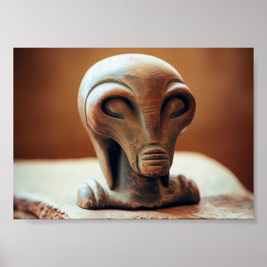 Ancient Alien Statue Poster (Voorkant)