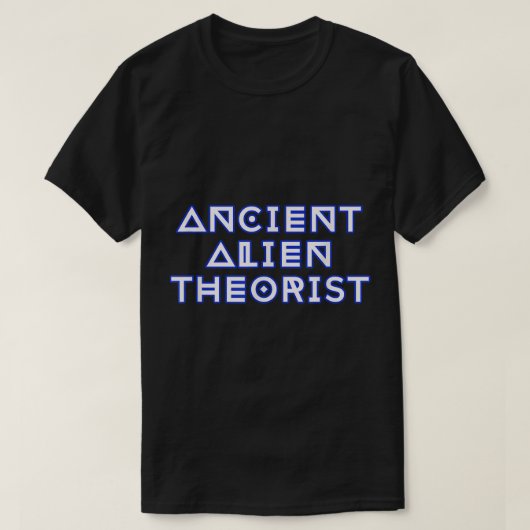 Ancient Alien Theorist Sci-Fi Design T-shirt (Design voorkant)