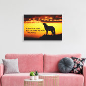 Ancient-Amerikaans Indiaans spreekwoord Canvas Afdruk (Insitu (Woonkamer))