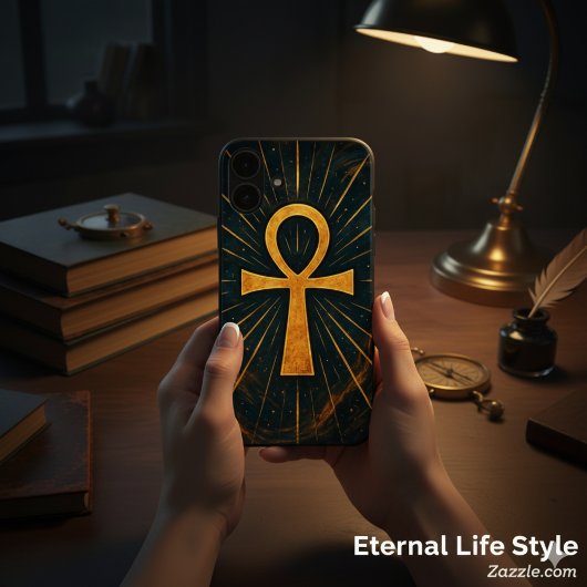 Ancient Ankh Sacred Mystique Gold Radiance Case-Mate iPhone Case