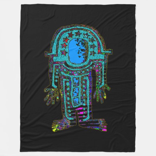 Ancient Astronaut Fleece Deken (Voorkant)
